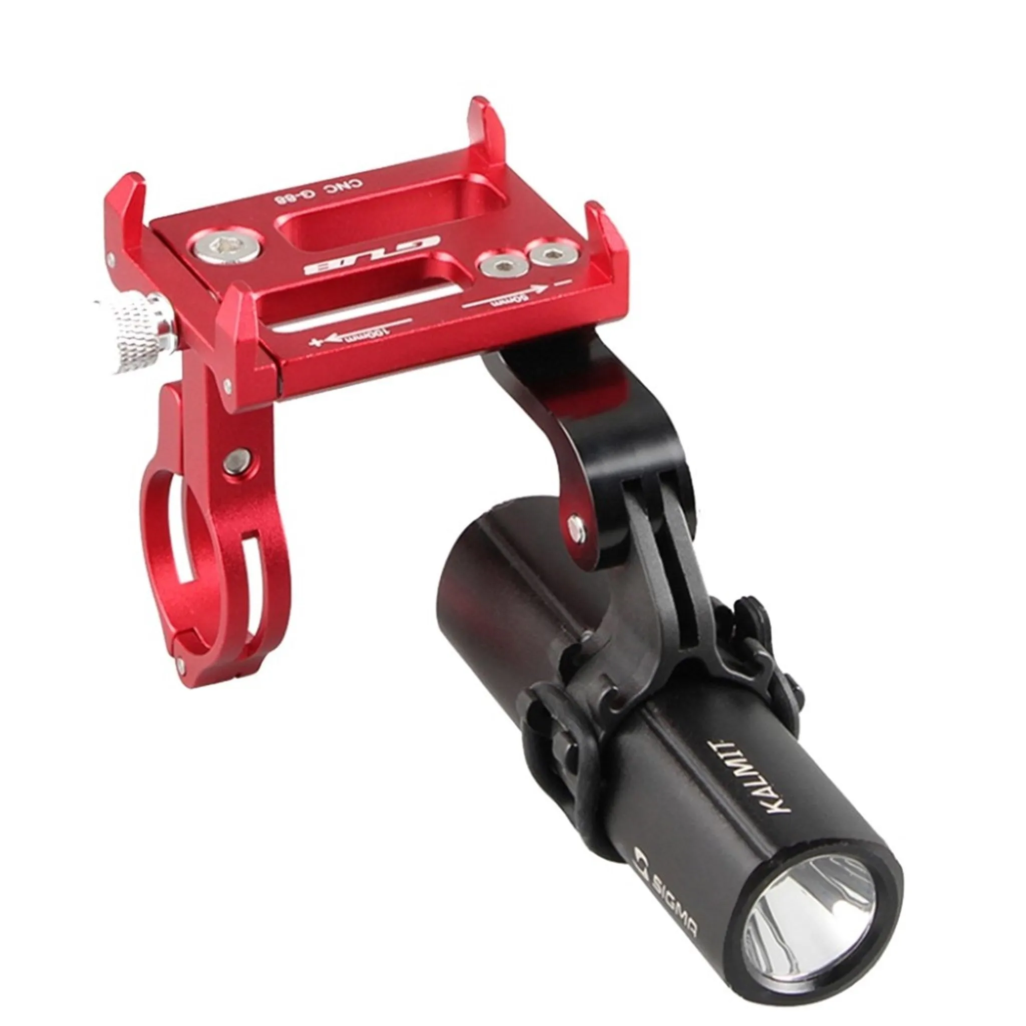 AT758 GUB-88 Universal aluminum bike handlebar mount - Red