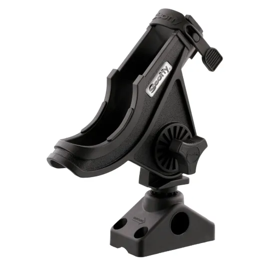 Baitcaster/Spinning Rod Holder - Black - With T Bolt Bracket