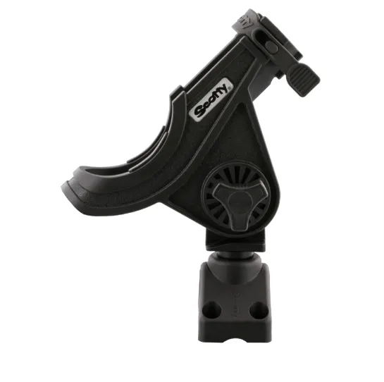 Baitcaster/Spinning Rod Holder - Black - With T Bolt Bracket
