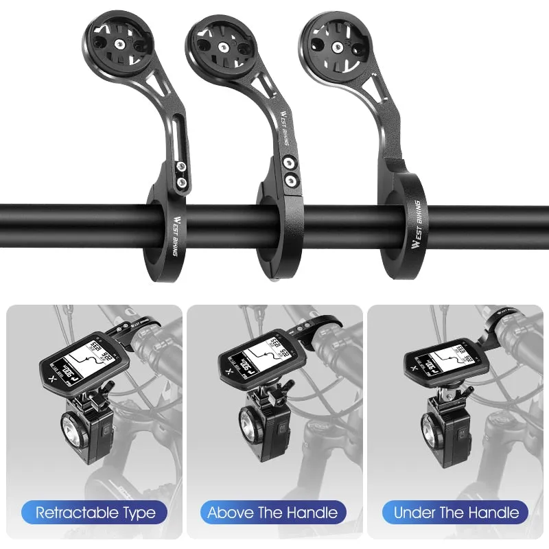 Bicycle Computer Holder Camera FlashLight Stander GPS Bike Mount for iGPSPORT Garmin Bryton Wahoo Gopro XOSS