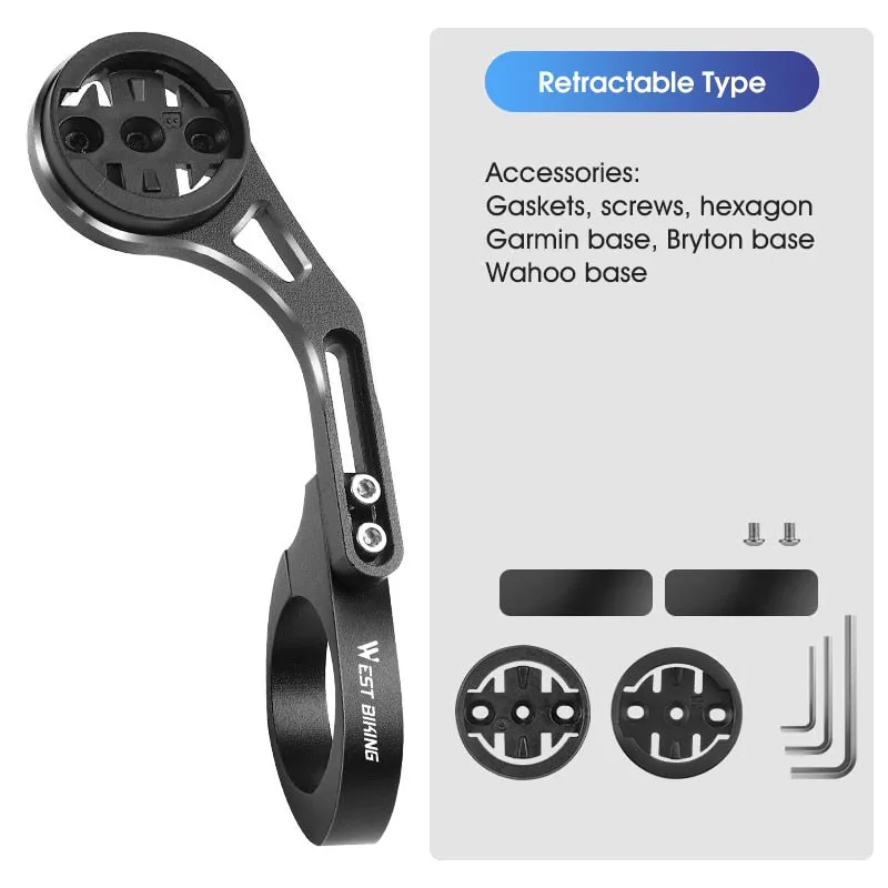 Bicycle Computer Holder Camera FlashLight Stander GPS Bike Mount for iGPSPORT Garmin Bryton Wahoo Gopro XOSS