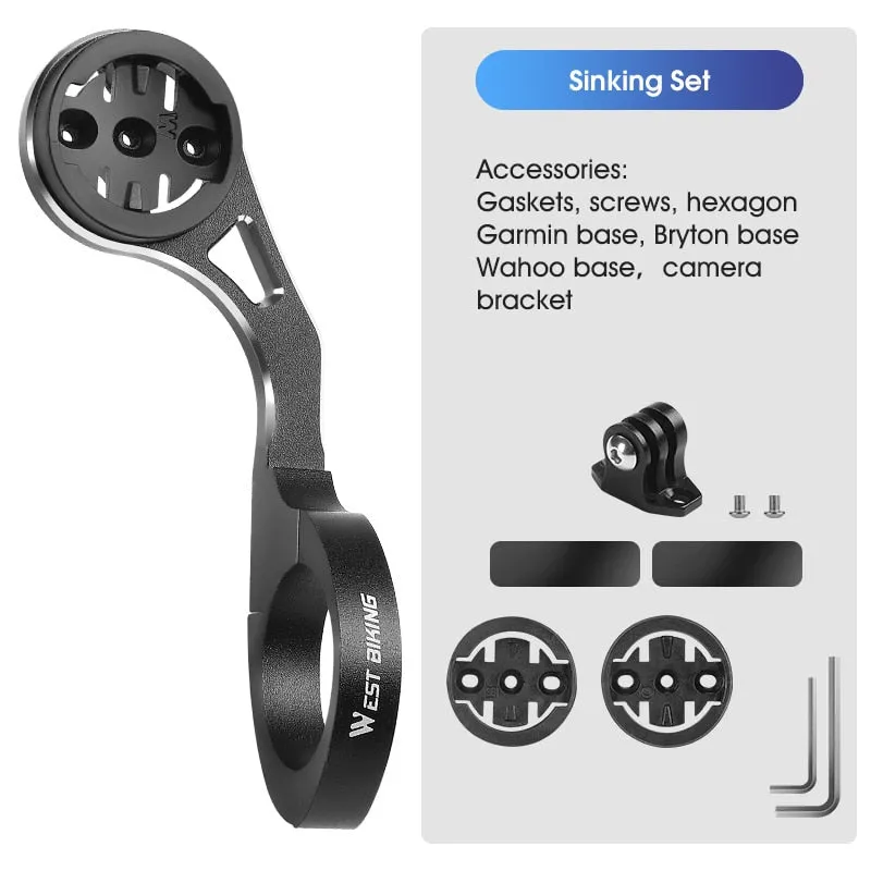 Bicycle Computer Holder Camera FlashLight Stander GPS Bike Mount for iGPSPORT Garmin Bryton Wahoo Gopro XOSS