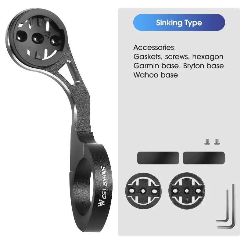 Bicycle Computer Holder Camera FlashLight Stander GPS Bike Mount for iGPSPORT Garmin Bryton Wahoo Gopro XOSS