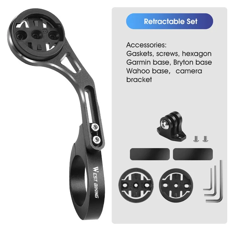 Bicycle Computer Holder Camera FlashLight Stander GPS Bike Mount for iGPSPORT Garmin Bryton Wahoo Gopro XOSS