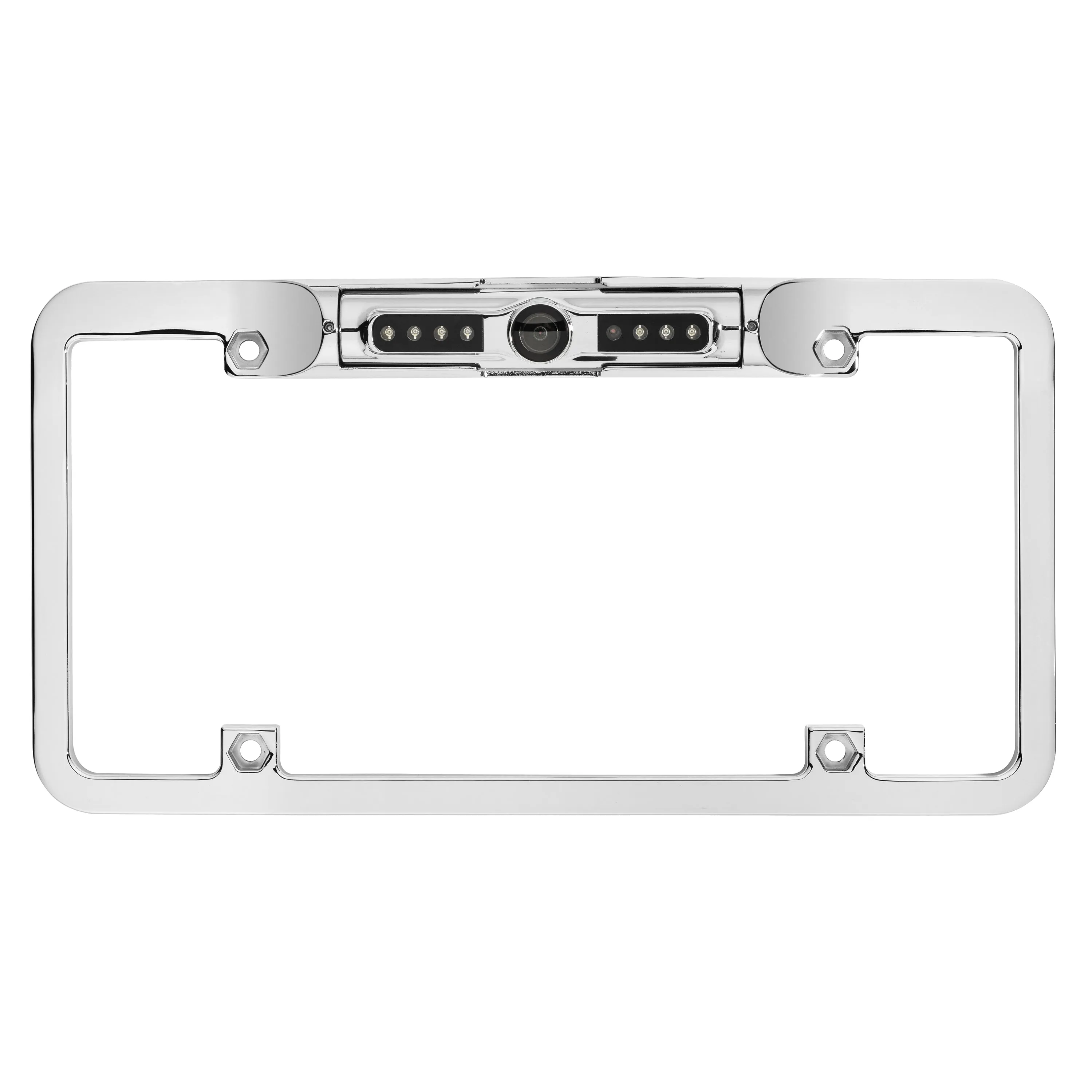 BOYO VTL200CIR - Full-Frame License Plate Backup Camera with Night Vision and Parking Lines (Chrome)