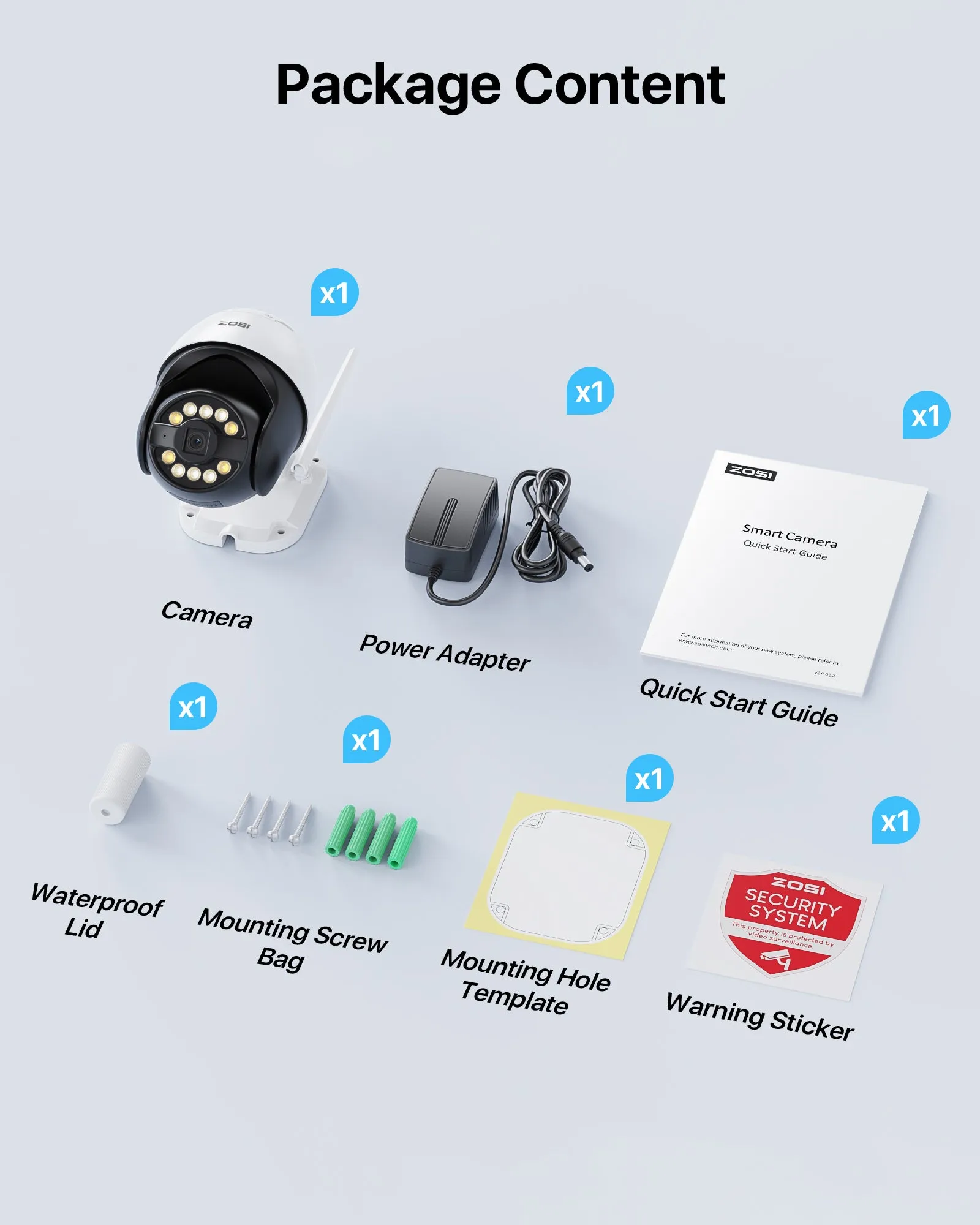 C296 4K PTZ WiFi Security Camera  Optional 256GB SD Card Storage