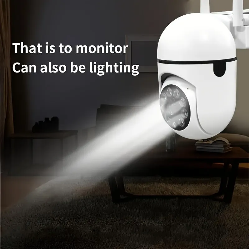 Cam With Color Night Vision Wireless 1080p HD Indoor/Outdoor Video Camera 2-Way Audio Wireless Security Camera Pan/Tilt/Zoom Wi-Fi Smart Home Security Camera