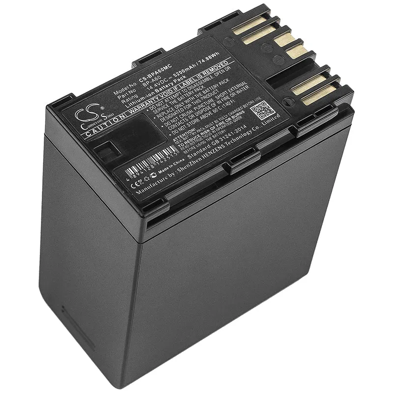 Canon BP-A60 Battery Replacement for Camera (5200mAh)