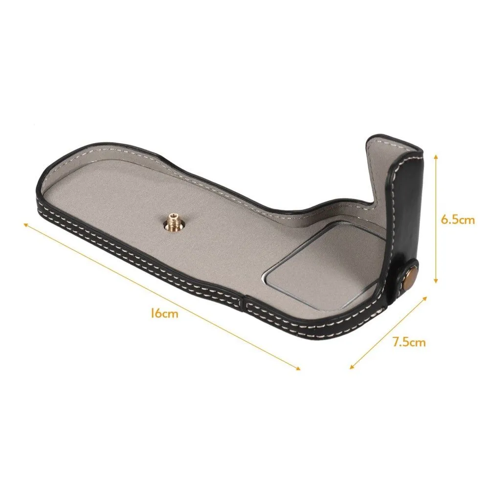 Canon EOS 5D Mark III / 5D Mark IV half-body PU leather cover - Black