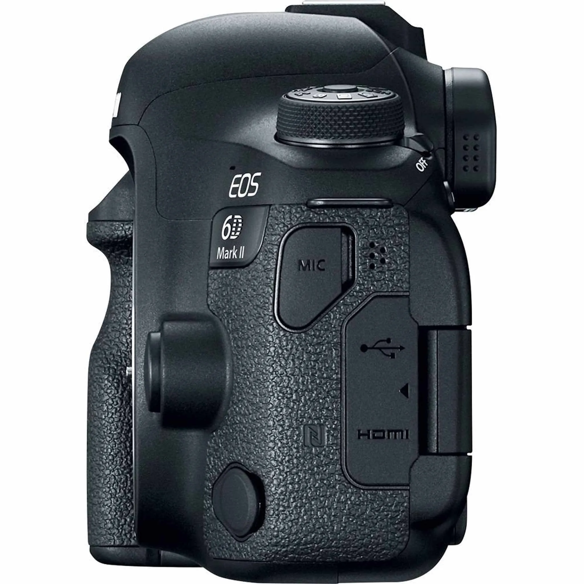 Canon EOS 6D Mark II DSLR Camera (Body Only)   Professional Battery Grip   Condenser Microphone   LED Kit   Extra Battery Starter Bundle