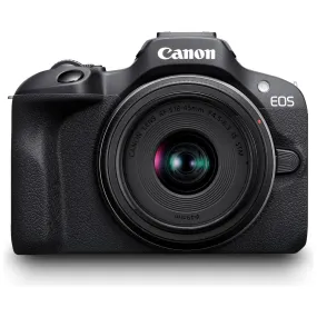 Canon EOS R100 Compact Mirrorless Camera - 24.1MP, 4K, Dual Pixel CMOS AF, DIGIC 8, 6.5 FPS, Face & Eye Detection, Bluetooth, Wi-Fi, GPS