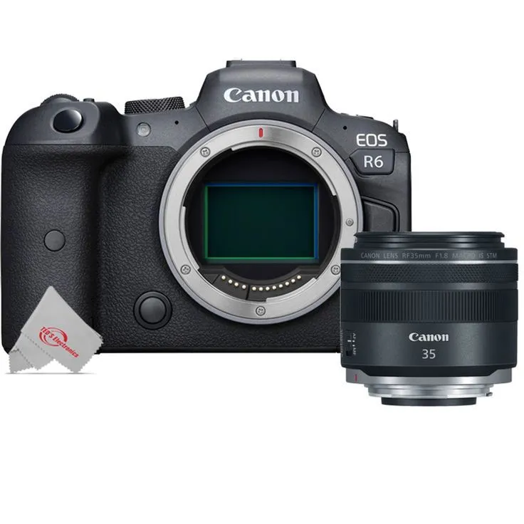 Canon EOS R6 Mirrorless Camera with Canon RF 35mm f/1.8 IS Macro STM Compact Lens