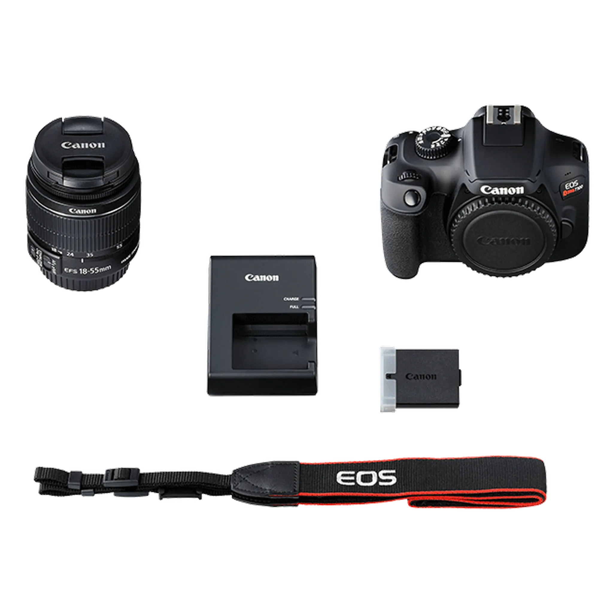Canon EOS Rebel T100 / 4000D DSLR Camera with 18-55mm Lens   EF 75-300mm Outdoor bundle