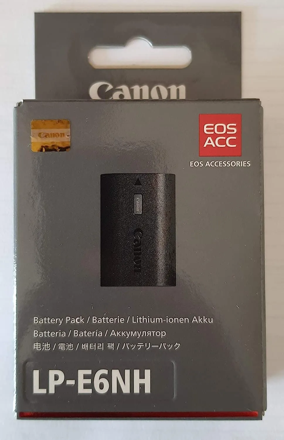 Canon LP-E6NH Battery Pack For EOS R5 and EOS R6 (Retail Packing)
