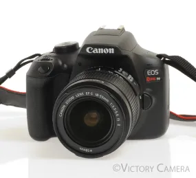 Canon Rebel T6 Digital SLR Camera Body 18mp w/ 18-55mm Lens -Clean-