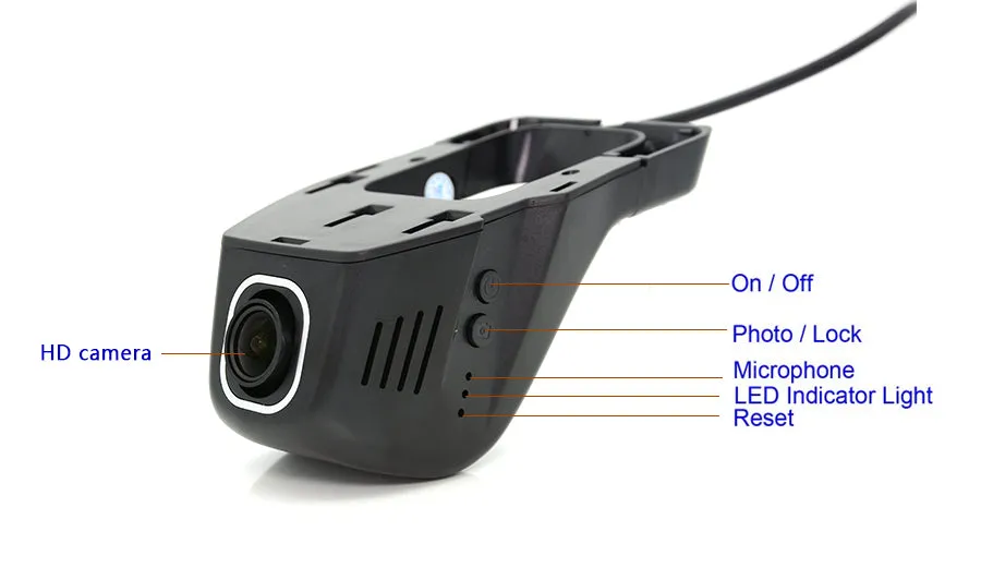 Car DVR Camera Video Recorder WiFi APP Night Vision Dash Cam