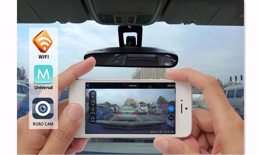 Car DVR Camera Video Recorder WiFi APP Night Vision Dash Cam
