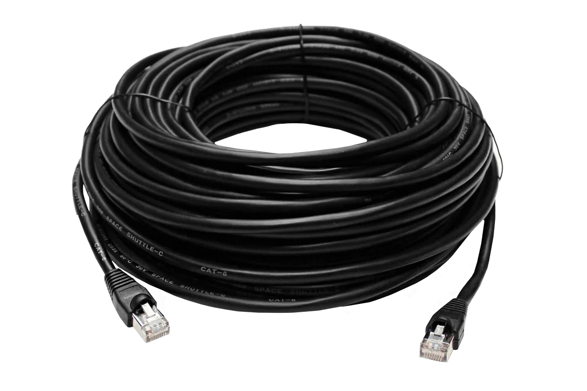 CAT6 Outdoor Extension Cable, Weather Shielded, cUL CMR Riser Rated, UV Treated, Direct Burial Underground