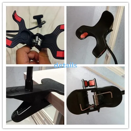 Cell Phone holder Flexible Long Arm lazy Phone Holder Clamp