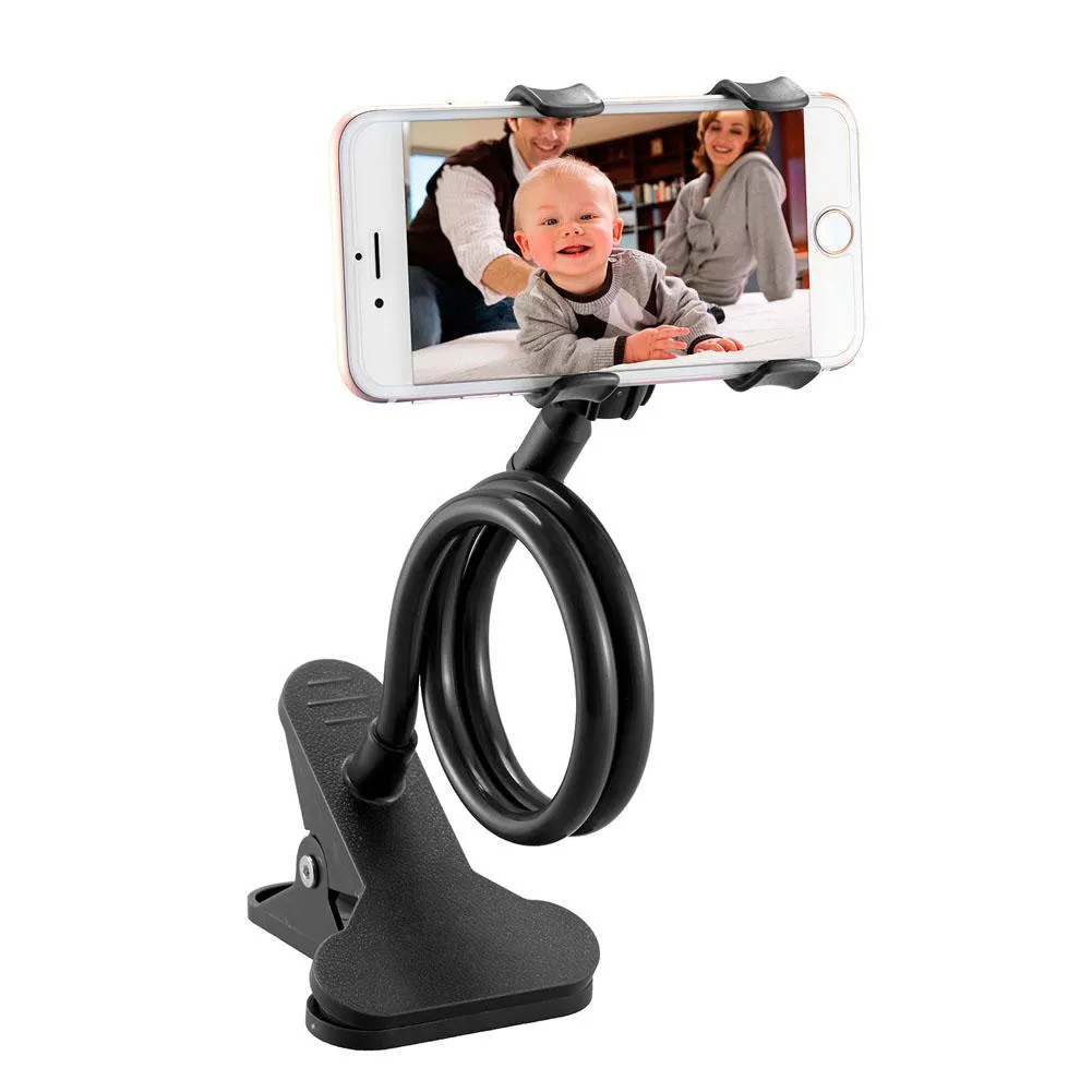 Cell Phone holder Flexible Long Arm lazy Phone Holder Clamp