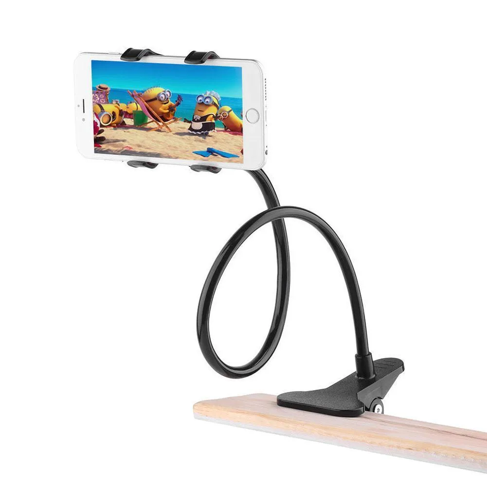 Cell Phone holder Flexible Long Arm lazy Phone Holder Clamp