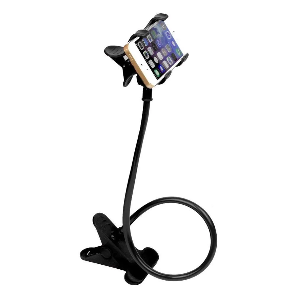 Cell Phone holder Flexible Long Arm lazy Phone Holder Clamp