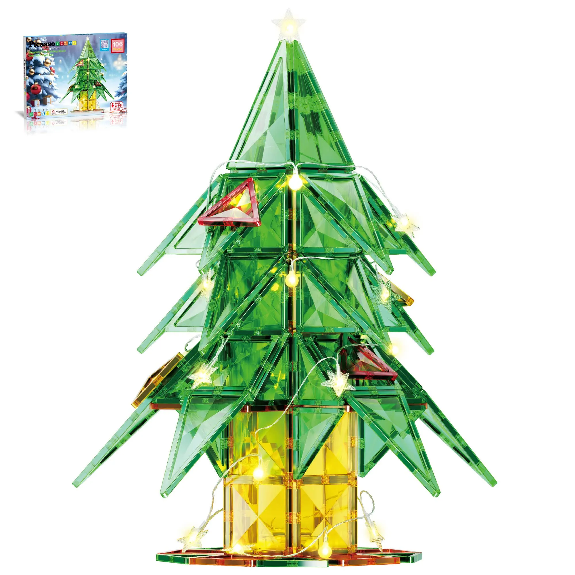 Christmas Tree Magnet Building Tiles