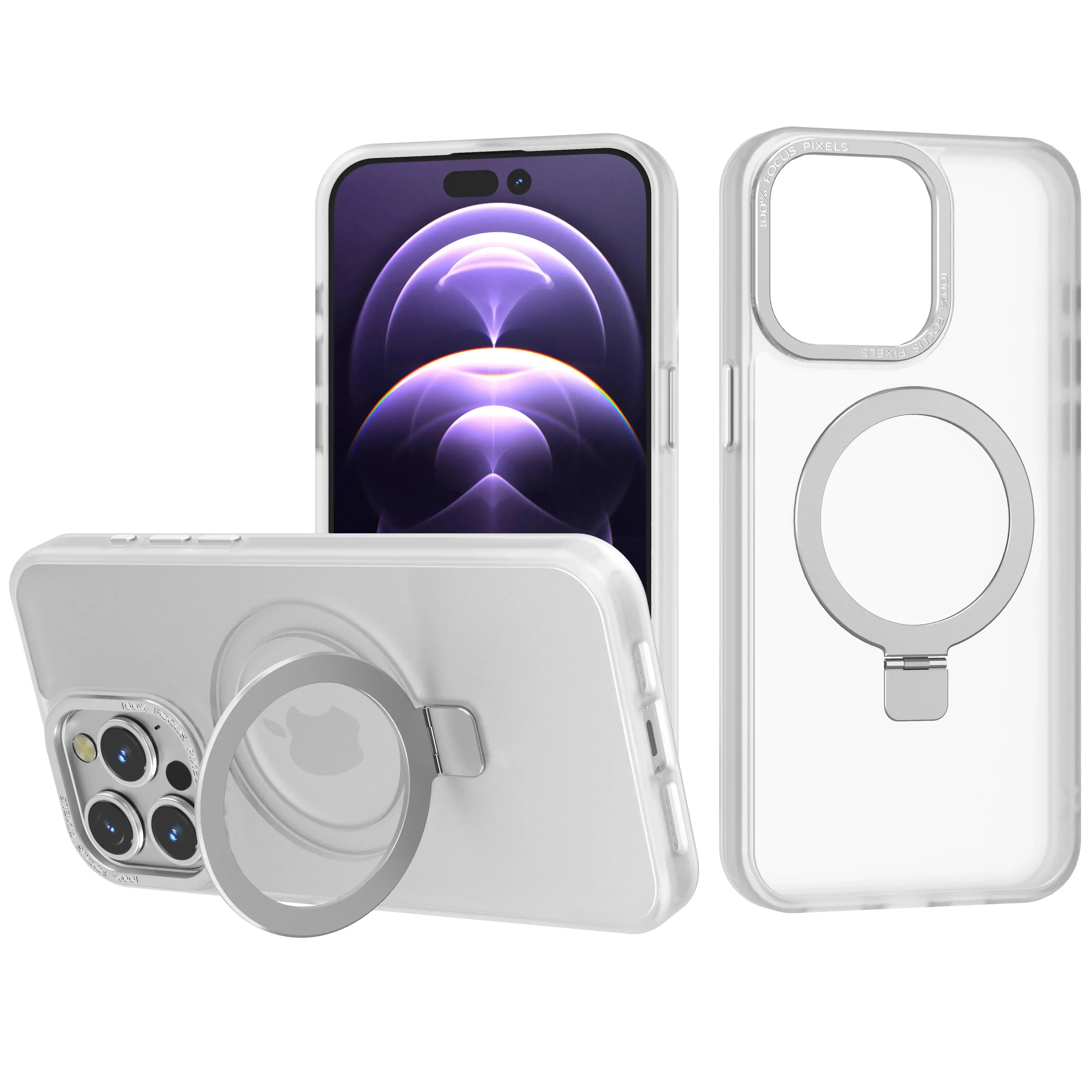 Clear Magnetic Case With Stand