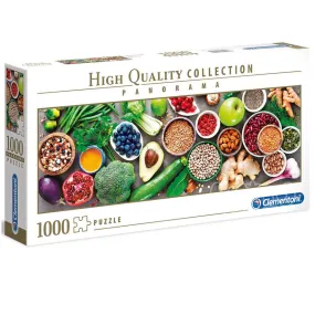 CLEMENTONI 1000PC - PANORAMIC - HEALTHY VEGGIE