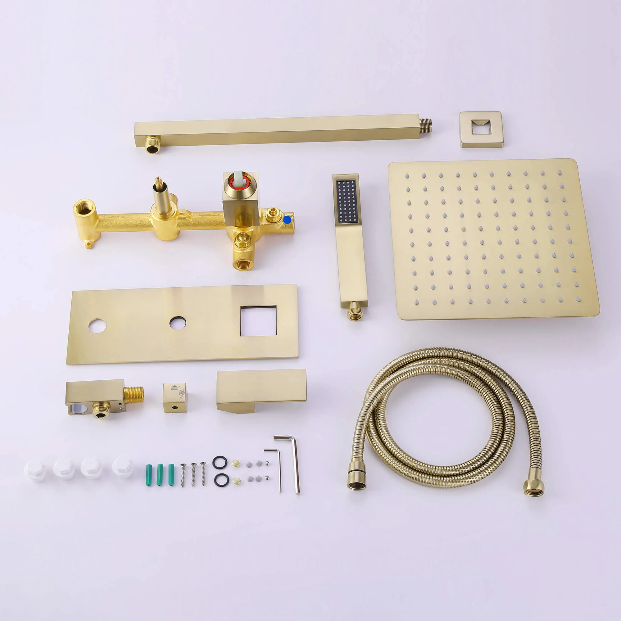 Concealed Complete Wall Mount Shower System with Pressured-Balanced RB1085