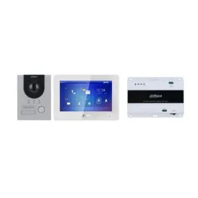 DAHUA TECHNOLOGY 2-wire IP Villa Door Station   IP Indoor Monitor   2-wire Switch   VTM115 mounted Box | 2MP HD colorful camera | IK07 & IP65 | 7" TFT screen (DHI-KTD01L(S))