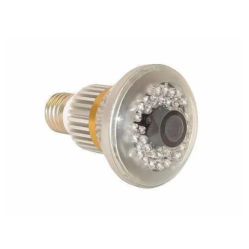Decoy Bulb Nightvision Video Surveillance Camera CCTV w/ Motion Detect