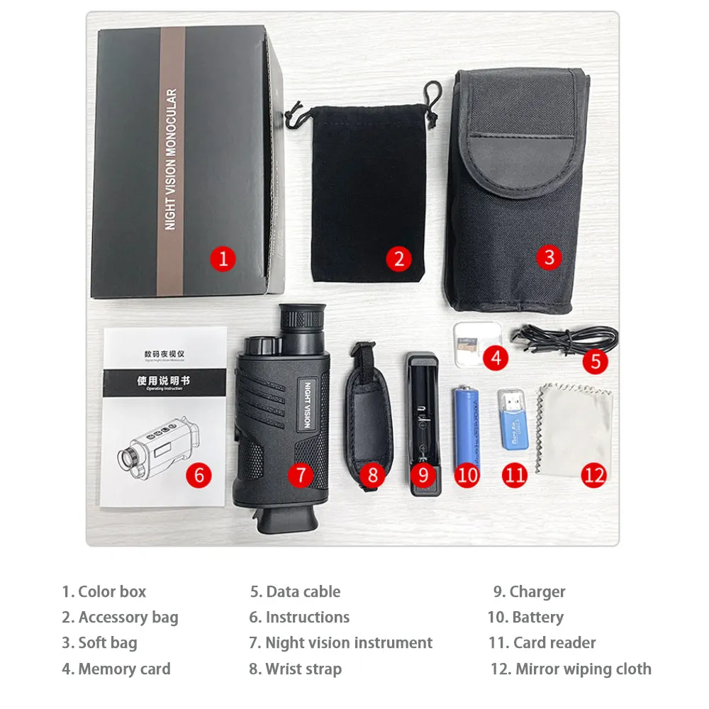 Digital Large Screen Day and Night Dual Purpose Night Vision Instrument