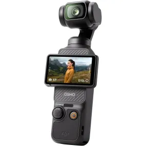 DJI Osmo Pocket 3 Vlogging Camera - 1" CMOS, 4K/120fps, 3-Axis Stabilization, Face/Object Tracking, 2" Rotatable Touchscreen