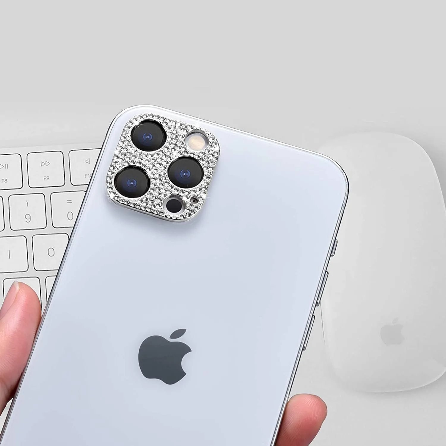 DOORMOON iPhone 12 Pro Rear Camera Protector Bling Bling