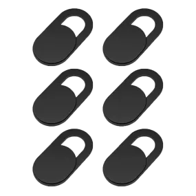 Doormoon Mobile Device Front Camera Cover Black 6 Packs