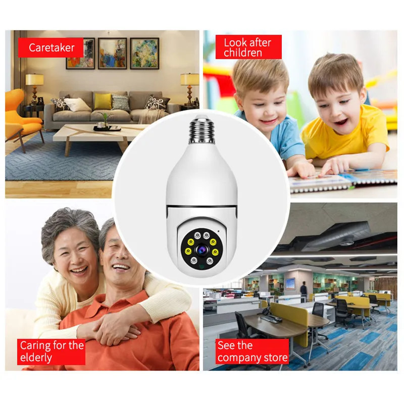 Draadloze Outdoor Surveillance Video Camera 360 Graus Met Wifi 1080P Hd Mini Camera Sensor Nachtzicht Camcorder Smart Home