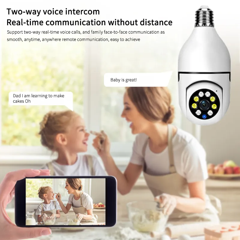 Draadloze Outdoor Surveillance Video Camera 360 Graus Met Wifi 1080P Hd Mini Camera Sensor Nachtzicht Camcorder Smart Home