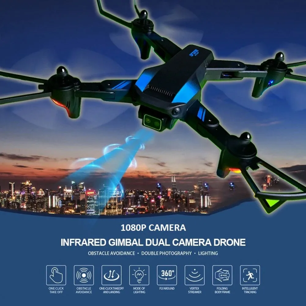 DROE AIR Pro Air Professional Drone Wifi Fpv Mavic 4k HD Gimbal Dual  720p Camera With Remote Control
