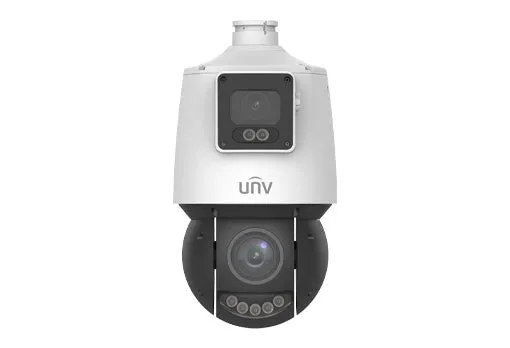 High-Performance Dual Lens PTZ IP Camera, 4 4MP Resolution, 25X Optical Zoom, ColorHunter Technology - SKU: IPC94144SFW