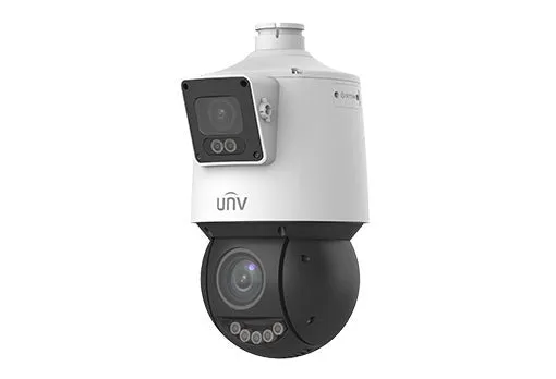 High-Performance Dual Lens PTZ IP Camera, 4 4MP Resolution, 25X Optical Zoom, ColorHunter Technology - SKU: IPC94144SFW