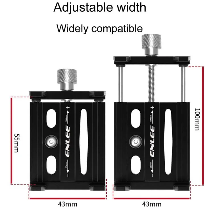 ENLEE Aluminum Alloy Phone Holder Bicycle Riding Fixed Navigation Mount(Red)