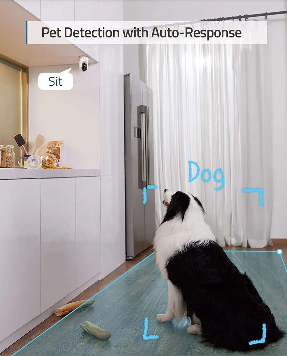 EUFY Security 2K Indoor Cam Pan & Tilt, Plug-in Security Indoor Camera with Wi-Fi, IP Camera, Human & Pet AI, Voice Assistant Compatibility, Motion Tracking