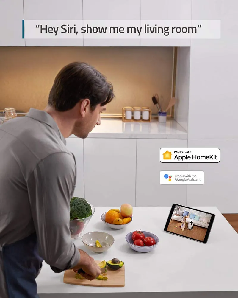 EUFY Security 2K Indoor Cam Pan & Tilt, Plug-in Security Indoor Camera with Wi-Fi, IP Camera, Human & Pet AI, Voice Assistant Compatibility, Motion Tracking