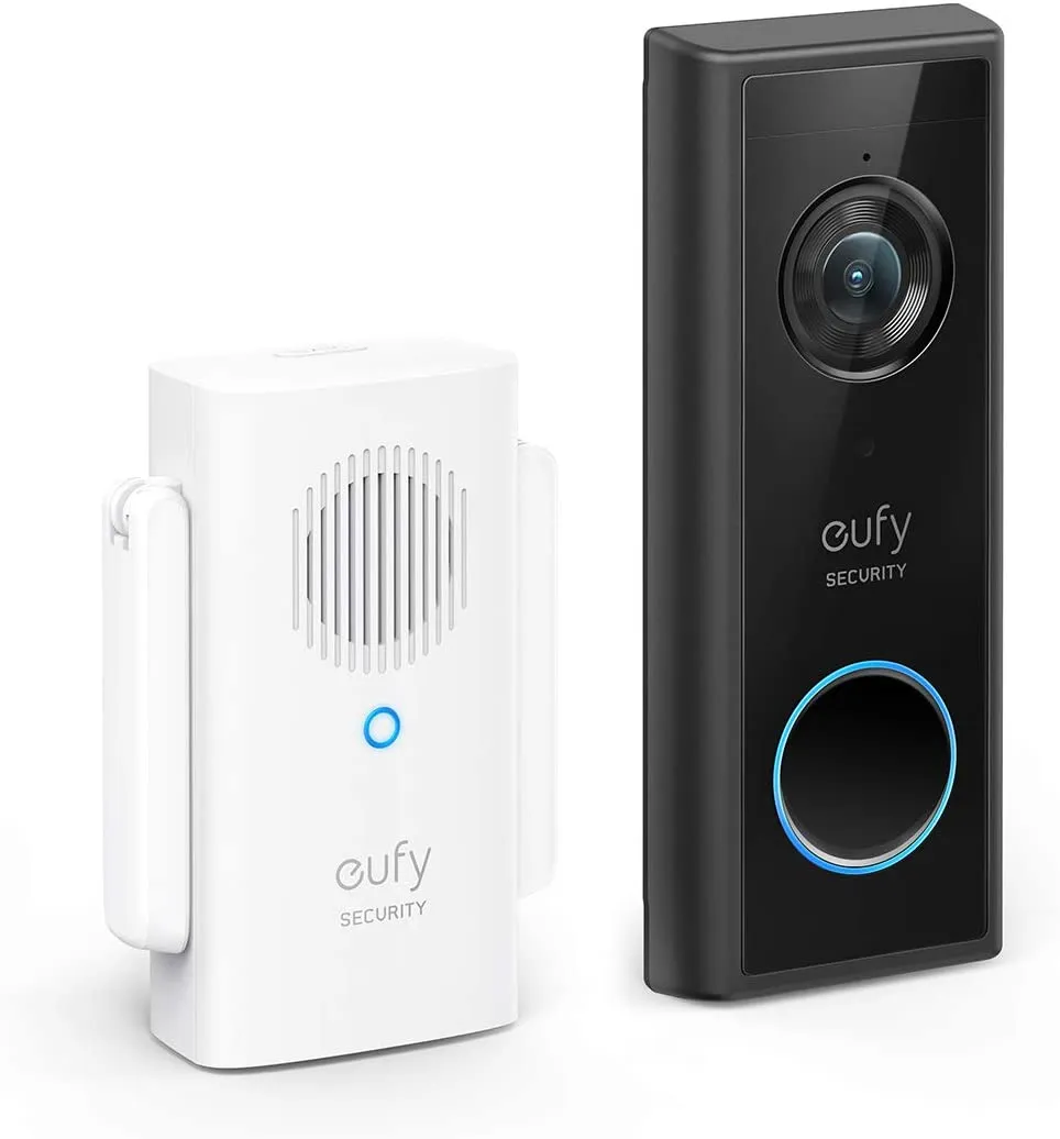 EUFY Security, Battery Video Doorbell Kit, Wire-Free Doorbell, Free Wireless Chime, Wi-Fi Connectivity, 1080p-Grade Resolution, 120-day Battery, AI Detection, 2-Way Audio