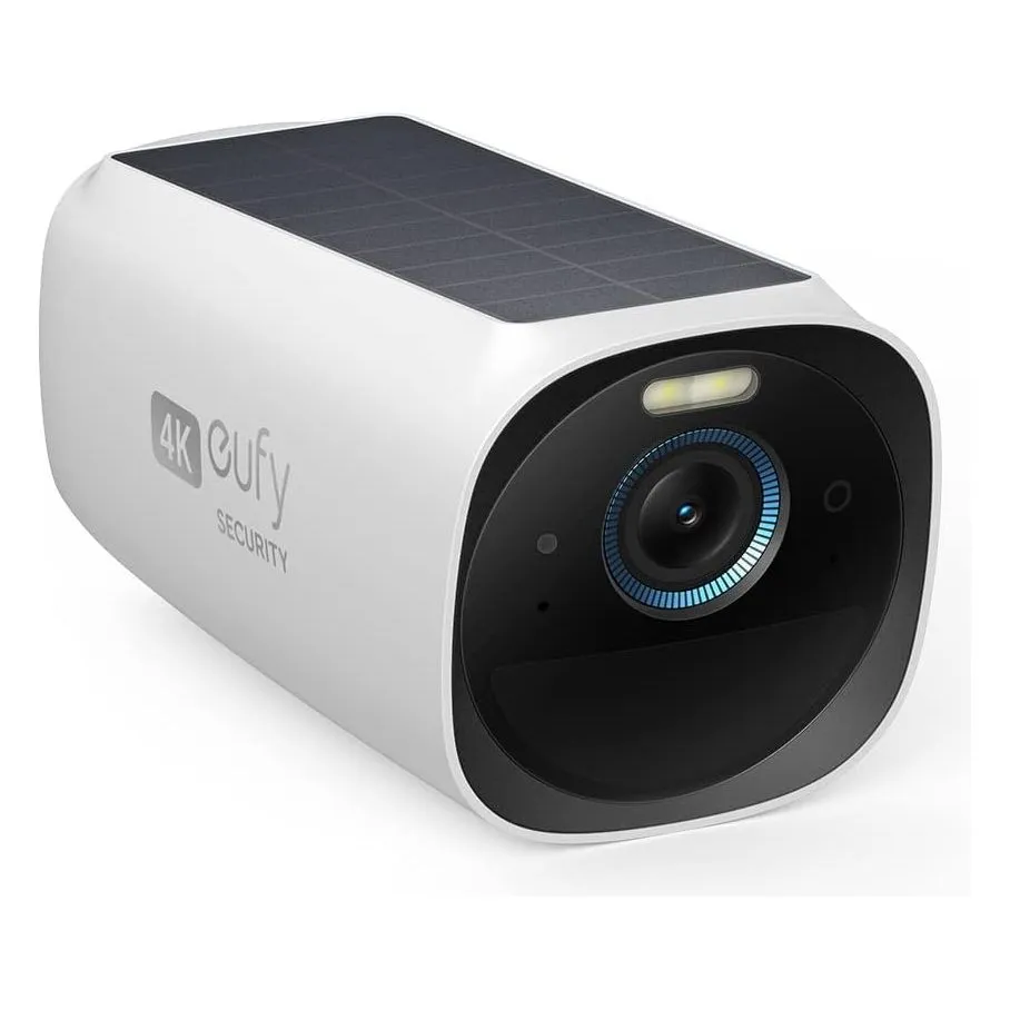 Eufy Security EufyCam 3 Add-On 4K Wireless Outdoor Camera with Solar Panel, AI Face Recognition, Spotlight & Expandable Storage – No Monthly Fee