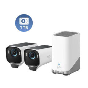 eufyCam S3 Pro 2-Cam Kit   1 TB Hard Drive