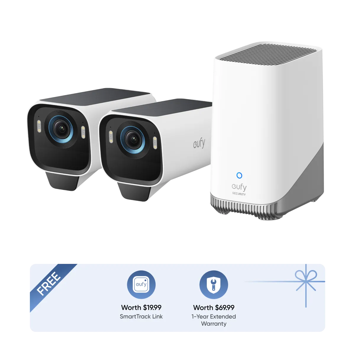 eufyCam S3 Pro 2-Cam Kit   SmartTrack Link   1-Year Extended Warranty