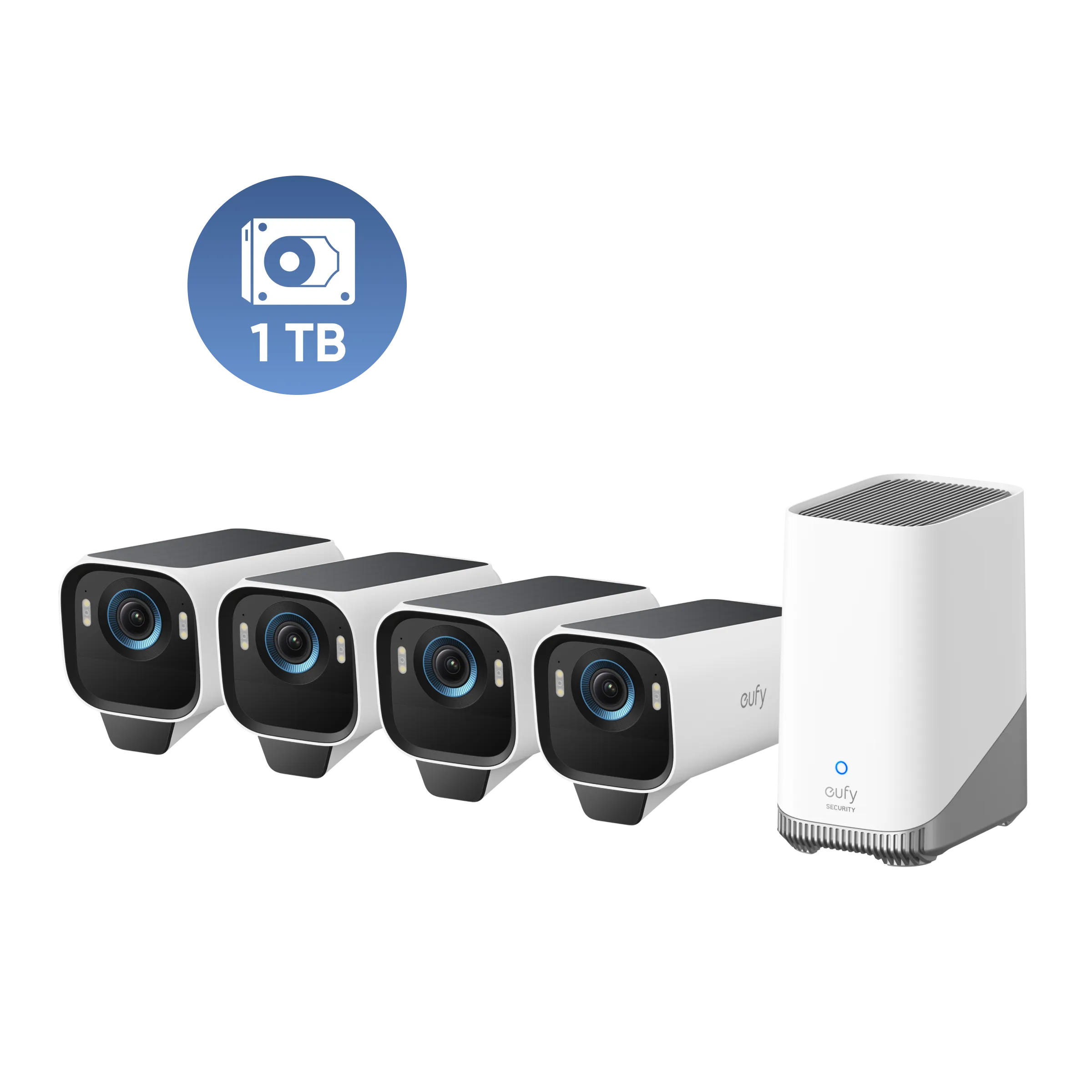 eufyCam S3 Pro 4-Cam Kit   1 TB Hard Drive
