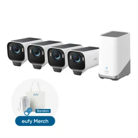 eufyCam S3 Pro 4-Cam Kit   Random eufy Merch（eufy live）